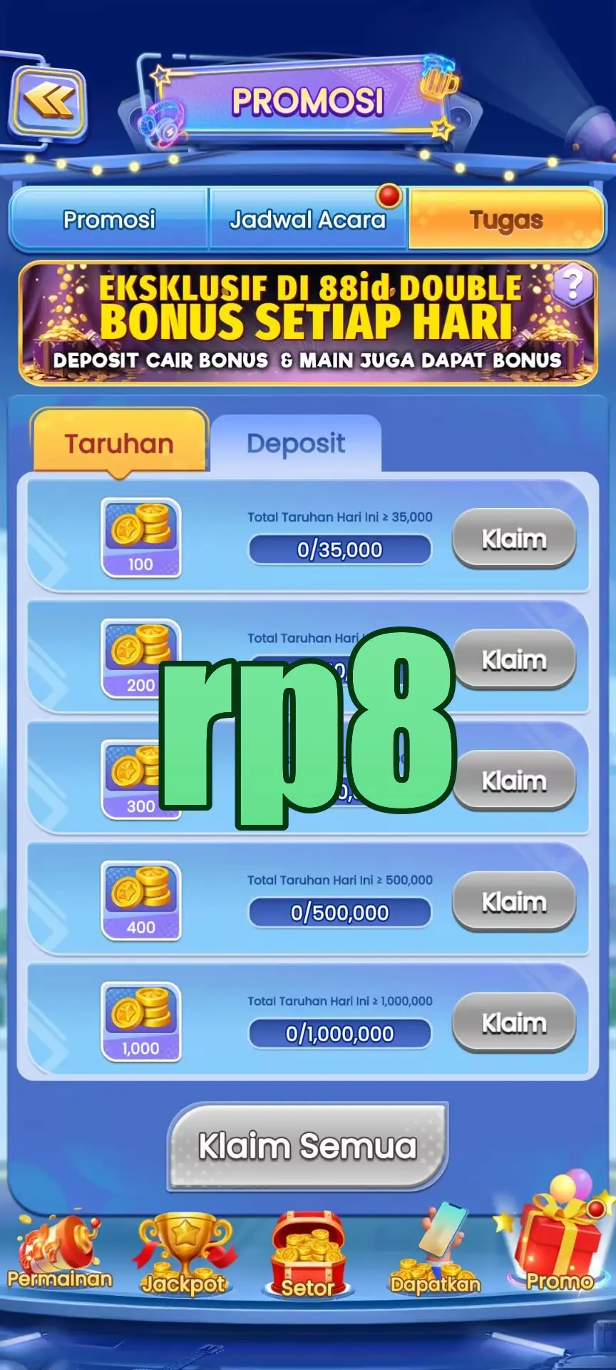 rp8 Masuk